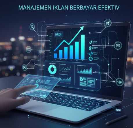 foto laptop Manajemen Iklan Berbayar Efektif